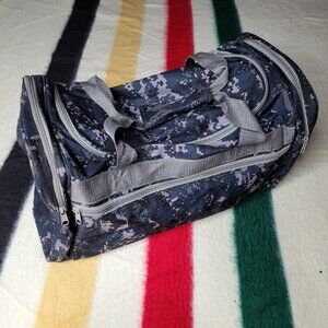 Vintage Y2K Navy Camo Mini Duffel Bag
